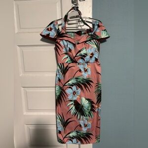 ASOS Floral Halter Dress with Neck Strap